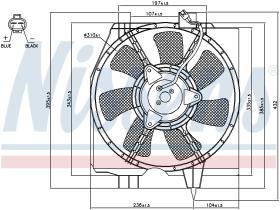 Nissens 85275 - VENTILADOR MAZDA PREMACY(CP)(99-)2.