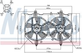 Nissens 85279 - VENTILADOR NISSAN X-TRAIL(T30)(01-)