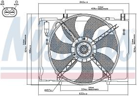 Nissens 85290 - VENTILADOR MERCEDES SLK-CLASS R 170