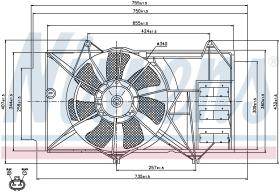 Nissens 85327 - VENTILADOR TOYOTA YARIS/ECHO I(#P10