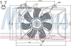 Nissens 85328 - VENTILADOR FAW VIZI(08-)1.3 I 16V