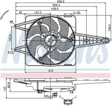 Nissens 85341 - VENTILADOR FIAT MAREA(185)(96-)1.6