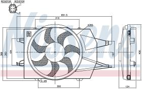 Nissens 85342 - VENTILADOR FORD FOCUS I(CAK)(98-)1.