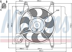 Nissens 85344 - VENTILADOR KIA PICANTO(BA)(04-)1.0