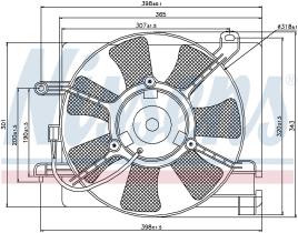 Nissens 85347 - VENTILADOR DAEWOO MATIZ (KLYA) (98-