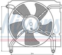 Nissens 85349 - VENTILADOR ZAZ SENCE(97-)1.3 I