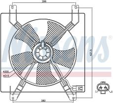 Nissens 85355 - VENTILADOR CHEVROLET NUBIRA(03-)1.6