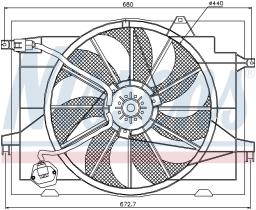 Nissens 85366 - VENTILADOR HYUNDAI TUCSON(JM)(04-)2