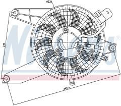 Nissens 85370 - VENTILADOR HYUNDAI TERRACAN(HP)(01-