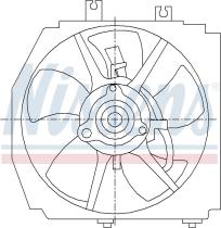 Nissens 85381 - VENTILADOR MAZDA 323F(BJ)(98-)1.8 I