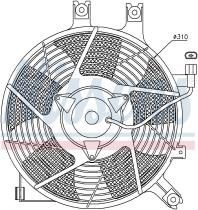 Nissens 85384 - VENTILADOR MITSUBISHI PAJERO SPORT(