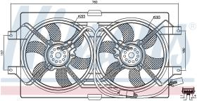 Nissens 85386 - VENTILADOR CHEVROLET LHS(98-)3.2 I