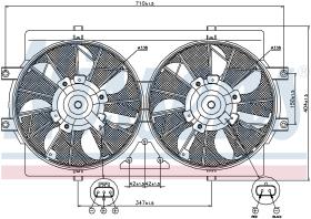 Nissens 85388 - VENTILADOR CHRYSLER SEBRING I CABRI