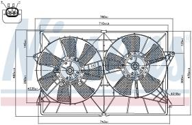 Nissens 85393 - VENTILADOR CHRYSLER PACIFICA(05-)3.