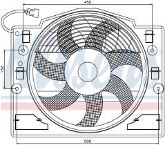 Nissens 85420 - VENTILADOR BMW 3 E46(98-)328 I