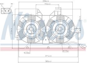 Nissens 85425 - VENTILADOR FORD TRANSIT (EY) (94-)