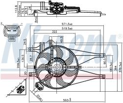 Nissens 85435 - VENTILADOR FIAT PALIO(178)(96-)1.2