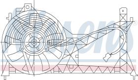 Nissens 85445 - VENTILADOR MG ZR(01-)1.6 I