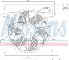 Nissens 85452 - VENTILADOR JEEP LIBERTY(KJ)(02-)2.4