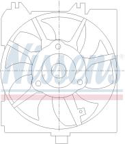 Nissens 85455 - VENTILADOR DODGE NEON I (95-) 1.8 I