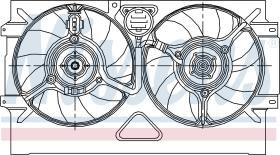 Nissens 85469 - VENTILADOR VOLKSWAGEN CADDY II(9K.9