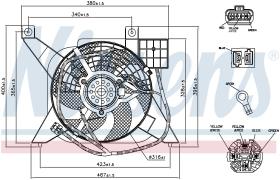 Nissens 85476 - VENTILADOR PEUGEOT 106(1)(96-)1.4 I