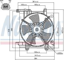 Nissens 85493 - VENTILADOR SUBARU LEGACY(BE.BH.BT)(