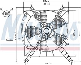 Nissens 85496 - VENTILADOR SUZUKI BALENO WAGON(EG)(