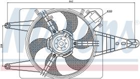 Nissens 85509 - VENTILADOR LANCIA LYBRA(839)(99-)1.