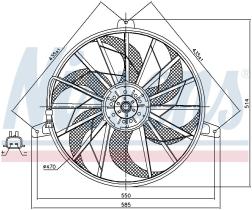 Nissens 85512 - VENTILADOR JEEP GRAND CHEROKEE(WJ.W