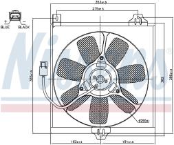 Nissens 85534 - VENTILADOR TOYOTA RAV 4 I(SXA1#)(94