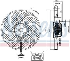 Nissens 85541 - VENTILADOR SEAT IBIZA III(6L)(01-)1