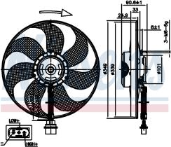  85544 - VENTILADOR SEAT TOLEDO II(1M2)(98-)