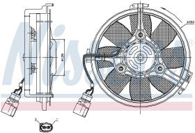 Nissens 85547 - VENTILADOR VOLKSWAGEN PASSAT B5.5(3