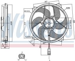 Nissens 85561 - VENTILADOR PEUGEOT 307(3_)(00-)2.0