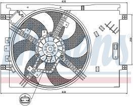 Nissens 85563 - VENTILADOR FIAT PUNTO III(199)(12-)