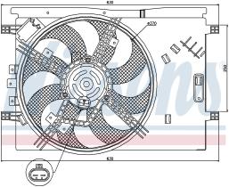 Nissens 85564 - VENTILADOR FIAT PUNTO III(199)(12-)