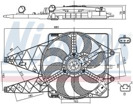 Nissens 85569 - VENTILADOR FIAT PUNTO III(199)(12-)