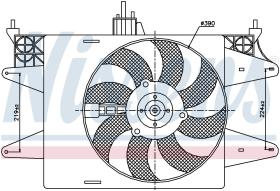 Nissens 85572 - VENTILADOR FIAT DOBLO(119.223)(01-)