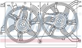 Nissens 85578 - VENTILADOR FIAT CROMA(194)(05-)2.4