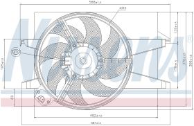 Nissens 85583 - VENTILADOR FORD FIESTA V(CBK)(01-)1