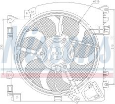 Nissens 85598 - VENTILADOR RENAULT TWINGO II(07-)1.