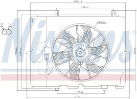 Nissens 85653 - VENTILADOR MERCEDES E-CLASS W 210(9