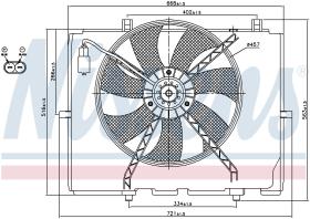 Nissens 85654 - VENTILADOR MERCEDES E-CLASS W 210(9