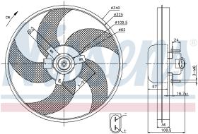  85668 - VENTILADOR PEUGEOT 306(7_.N_)(93-)1