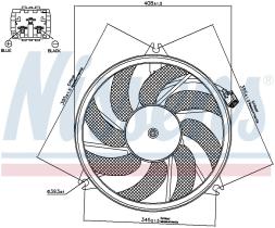 Nissens 85671 - VENTILADOR PEUGEOT 206(2)(98-)2.0 H