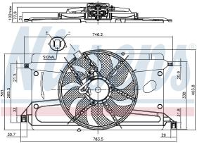 Nissens 85697 - VENTILADOR FORD FOCUS II(CAP.CB4)(0