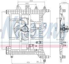 Nissens 85711 - VENTILADOR DACIA DUSTER(10-)2.0 I 1