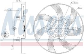 Nissens 85716 - VENTILADOR VOLKSWAGEN CADDY II(9K.9