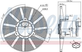 Nissens 85720 - VENTILADOR SEAT TOLEDO I(1L)(91-)2.